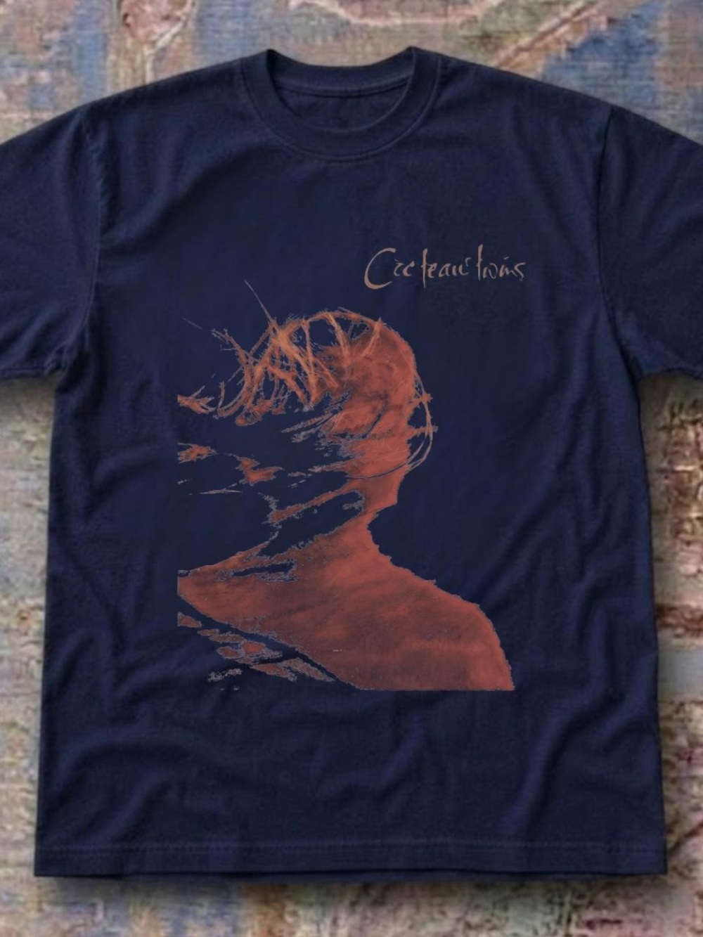 Gildan Navy Tee with Ru Graphic